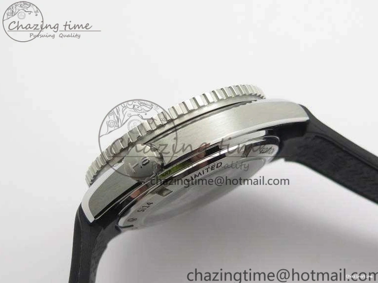 1221 Planet Ocean Pro Ceramic Bezel 45mm 1:1 OMF Best Edition On Rubber Strap A8500 (Black Balance Wheel) MoistureWicking 8136